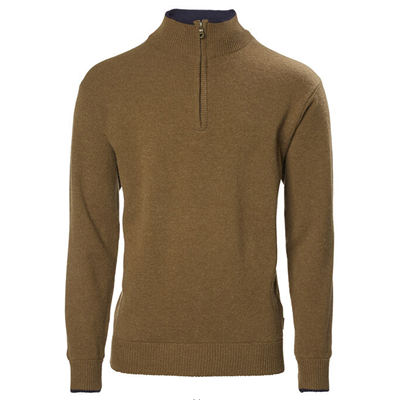Musto Shooting Zip Neck Knit - Toffee